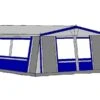 Te Velde Voortent De Wenne 310 Cm Blauw -Buiten Kamperen Winkel 1 0 te velde voortenten de wenne 310 cm diep blauw links4