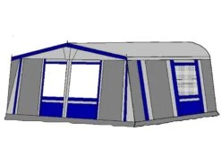Te Velde Voortent De Wenne 310 Cm Blauw -Buiten Kamperen Winkel 1 1 te velde voortenten de wenne 310 cm diep blauw rechts9