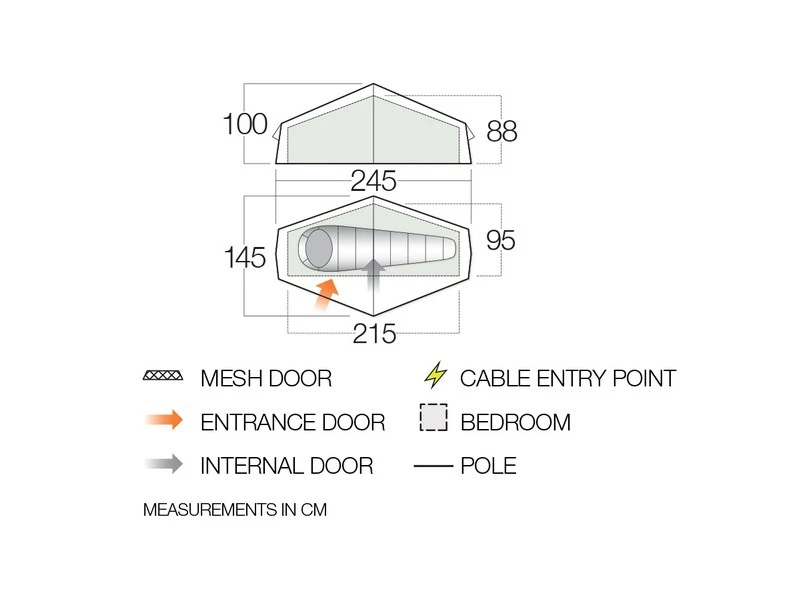 Vango Experience Tent Nevis 100 4 Vango Experience Tent Nevis 100 - Afbeelding 2