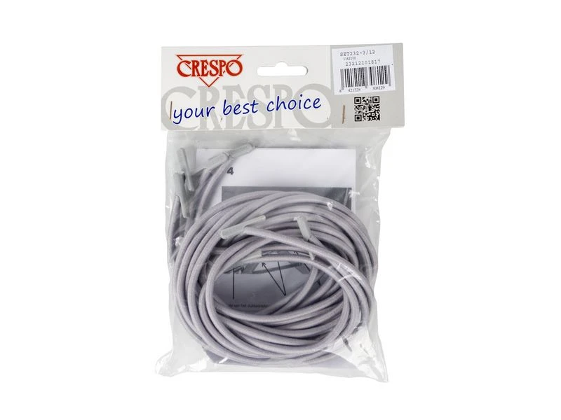 Crespo Elastiek Relaxstoelen 2x Kort 2x Lang Grijs 4 Crespo Elastiek Relaxstoelen 2x Kort 2x Lang Grijs - Afbeelding 2