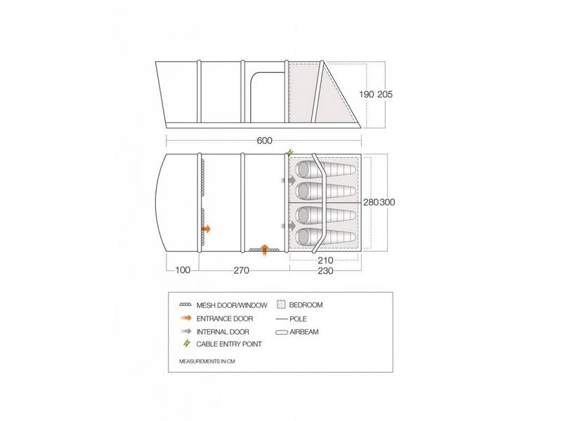 Vango Opblaasbare Tent Aether Air 450 Xl 4 Vango Opblaasbare Tent Aether Air 450 Xl - Afbeelding 2