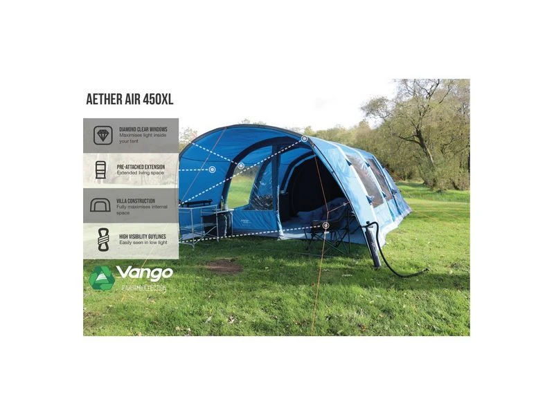 Vango Opblaasbare Tent Aether Air 450 Xl 6 Vango Opblaasbare Tent Aether Air 450 Xl - Afbeelding 4