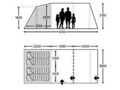 Kampa Opblaasbare Tent Hayling 4 Air -Buiten Kamperen Winkel 23 1 kampa opblaasbare tent hayling 4 air 9120001254