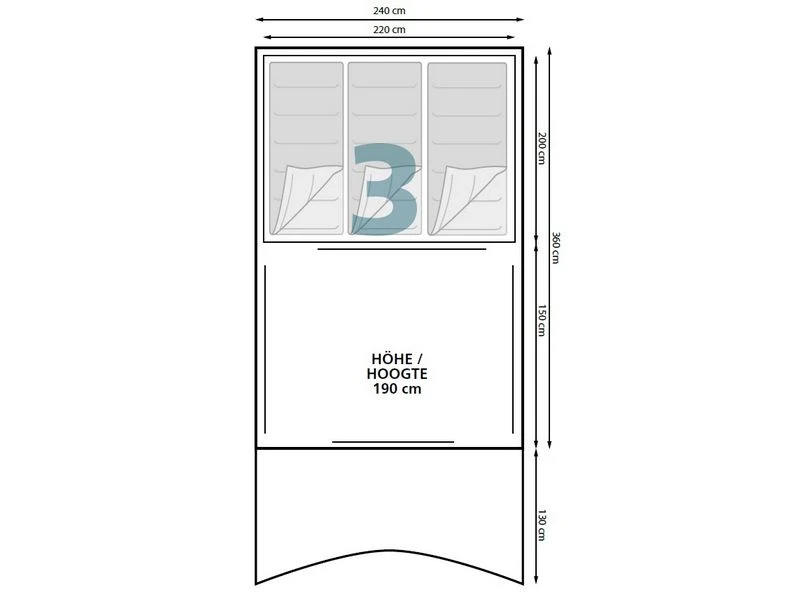 Eurotrail Opblaastent Iowa BTC Air 6 Eurotrail Opblaastent Iowa BTC Air - Afbeelding 4