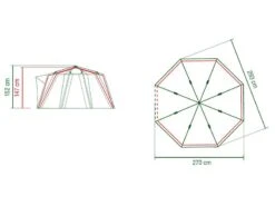 Coleman Familie Tent Octago Blue-lime -Buiten Kamperen Winkel 65 2 coleman familie tent octago blue lime 2000035194