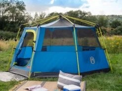 Coleman Familie Tent Octago Blue-lime -Buiten Kamperen Winkel 65 5 coleman familie tent octago blue lime 2000035194