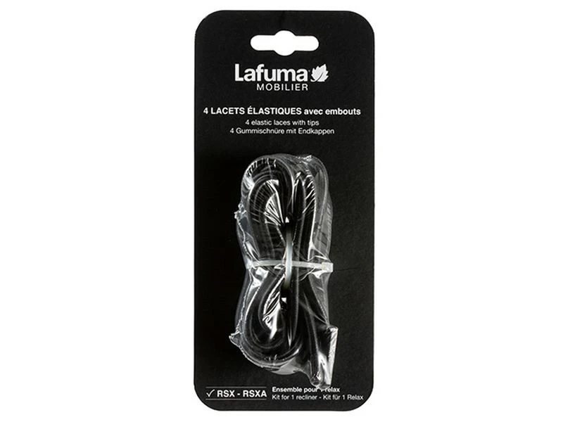 Lafuma Elastiek Relaxstoel Zwart 3 Lafuma Elastiek Relaxstoel Zwart