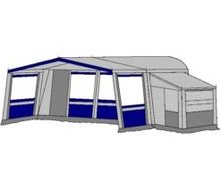 Te Velde Voortent De Vaart Lux 310 Cm. Blauw 9 Te Velde Voortent De Vaart Lux 310 Cm. Blauw -Buiten Kamperen Winkel te velde voortenten met uitbouw en luifel de vaart lux blauw8